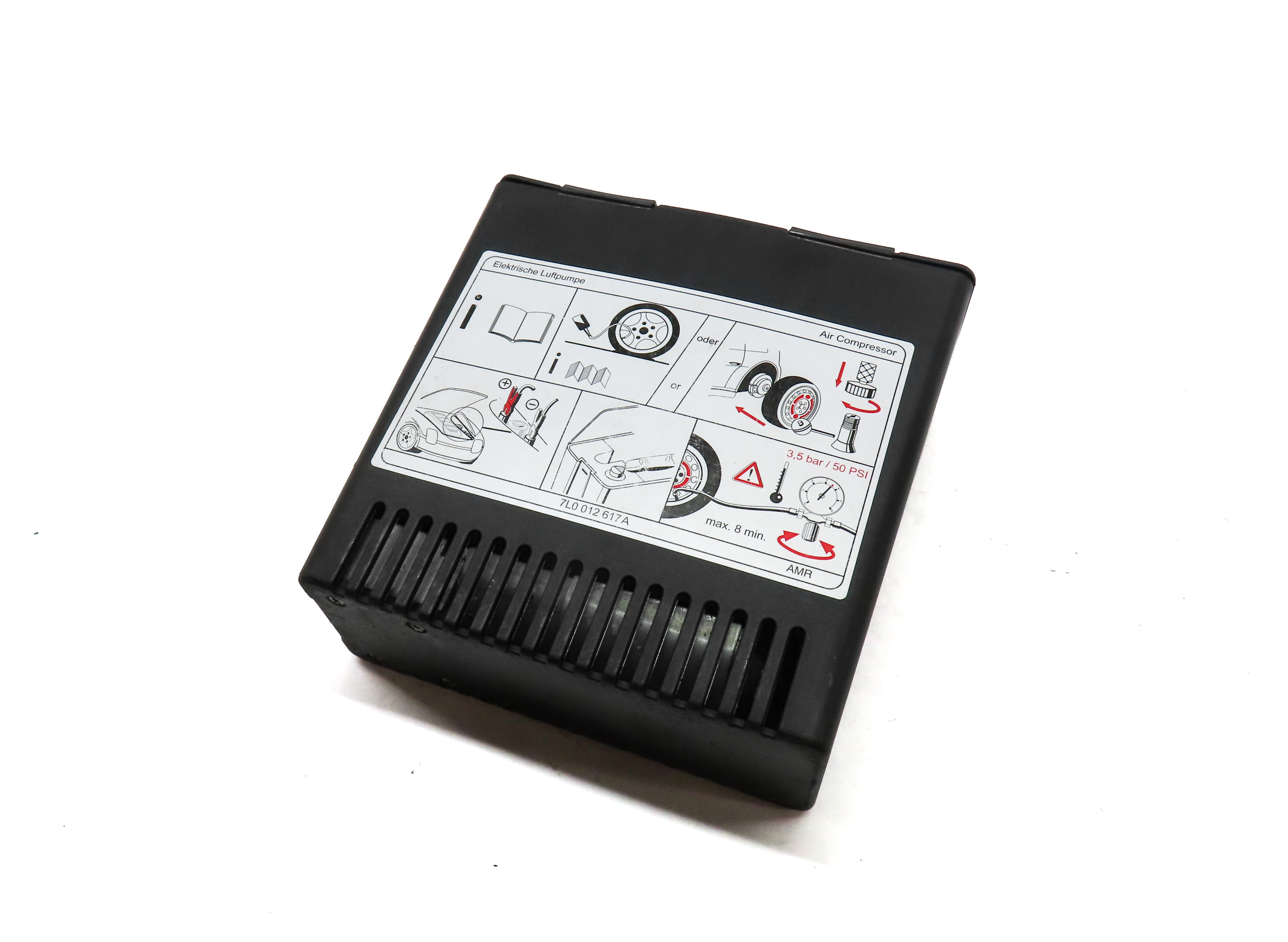 2009 PORSCHE CAYENNE (957) EMERGENCY ROADSIDE SPARE TIRE AIR COMPRESSOR — exact item pictured